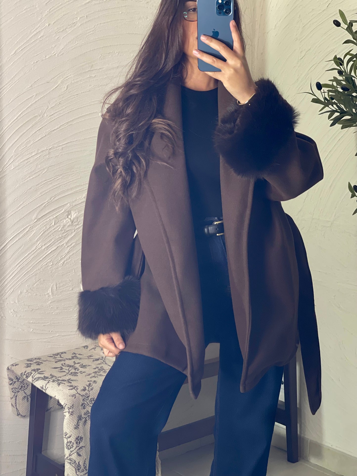 Manteau court - Marron
