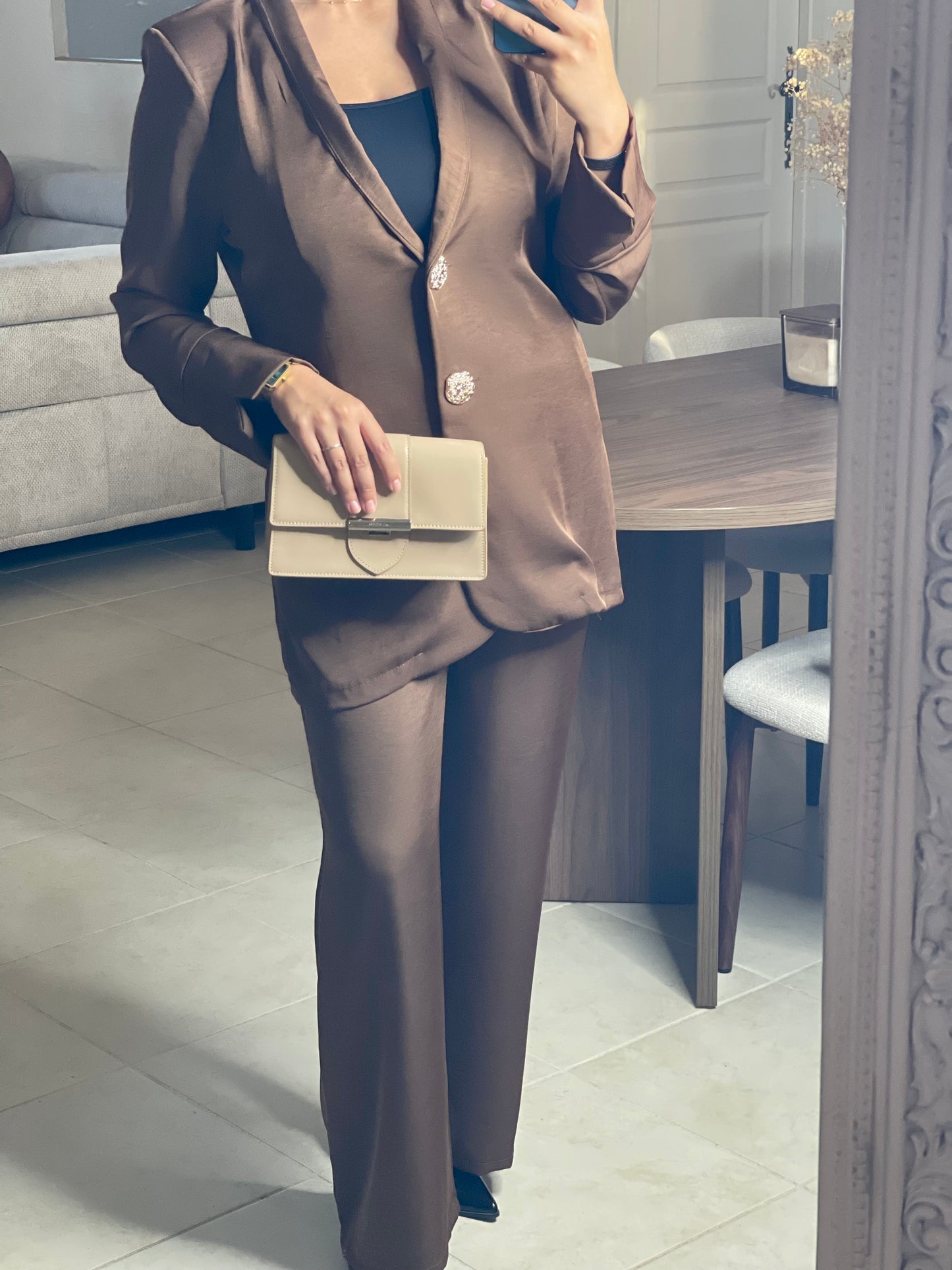 Ensemble blazer - Marron