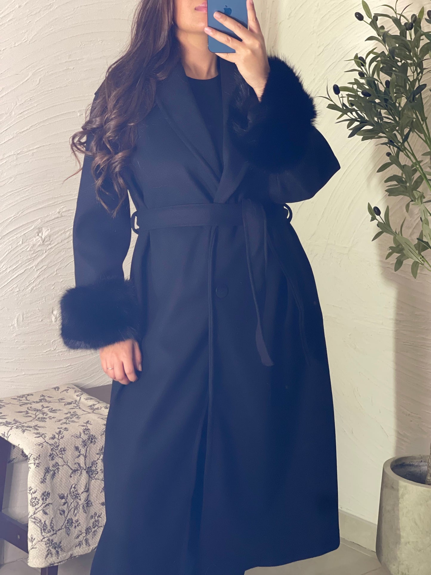 Manteau long - Noir
