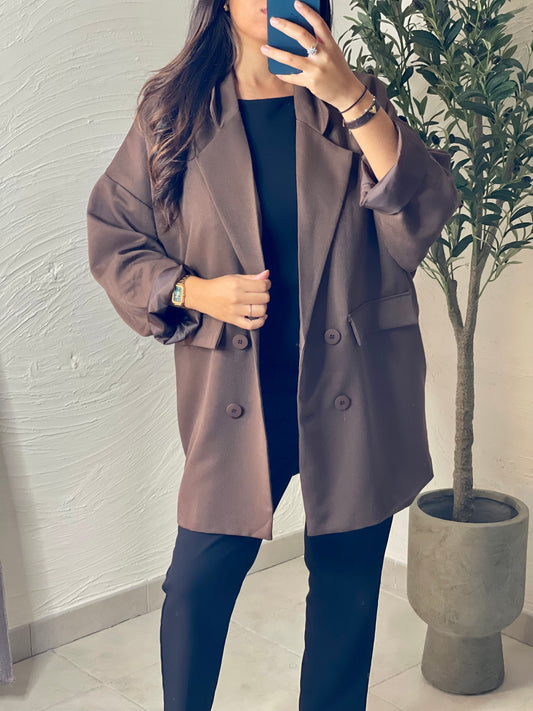 Blazer oversize - Marron