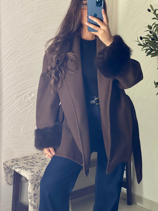 Manteau court - Marron