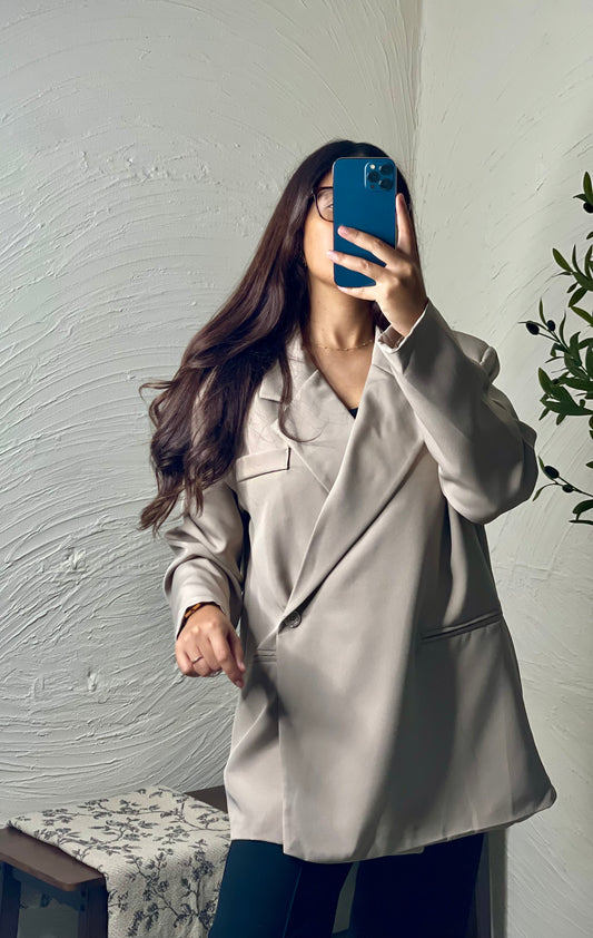 Blazer croisé - Taupe