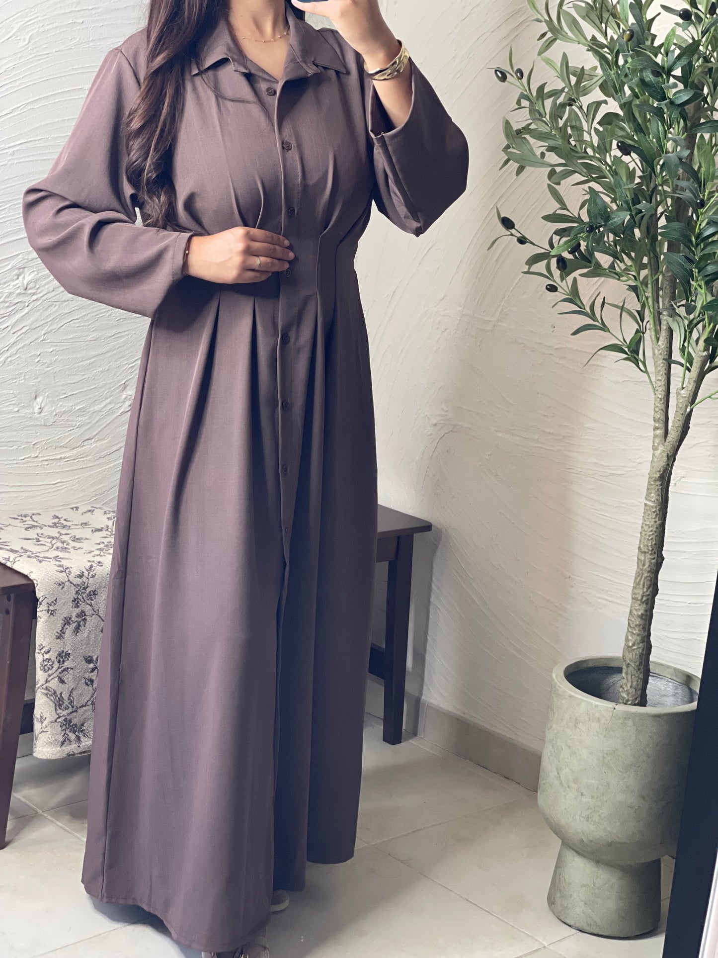 Robe cintré - Taupe foncé
