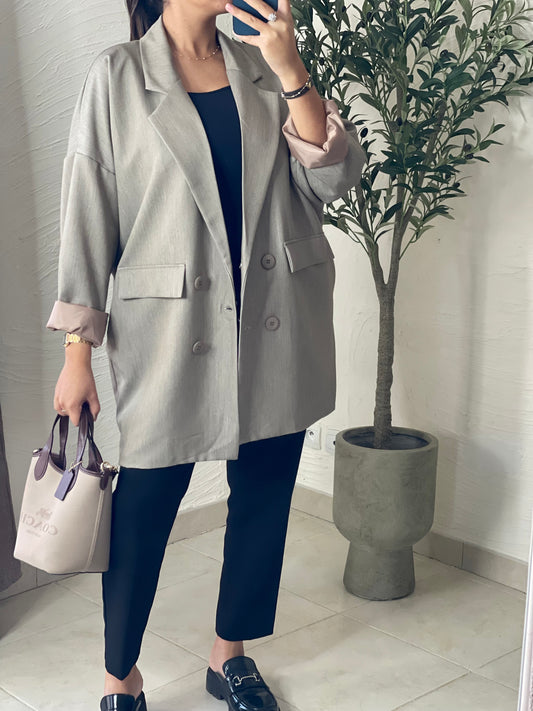 Blazer oversize - Taupe