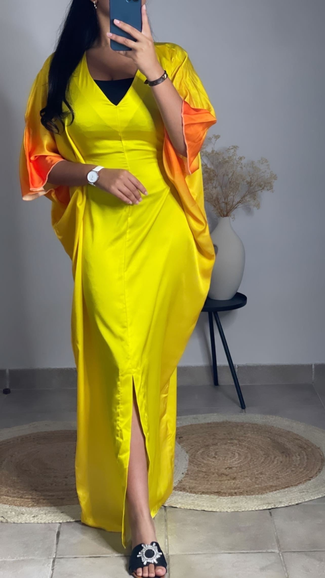 Robe Papillon - Jaune